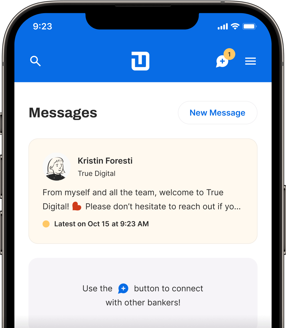 A preview of a True Digital Network app